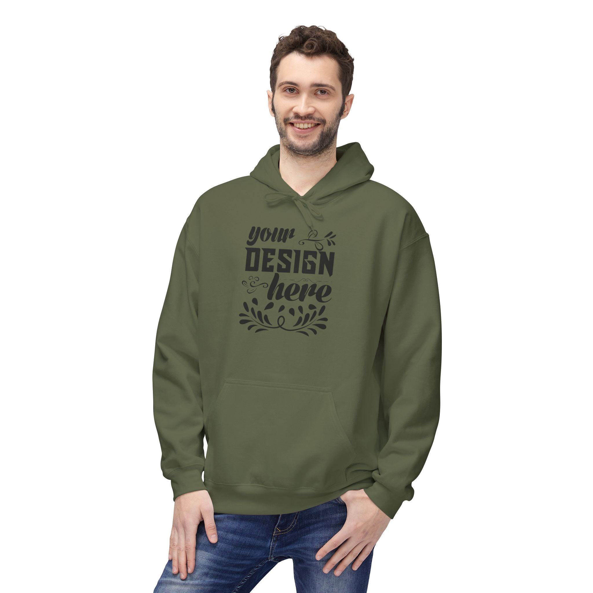 Customizable Gildan SF500 Unisex Midweight Softstyle Fleece Hoodie