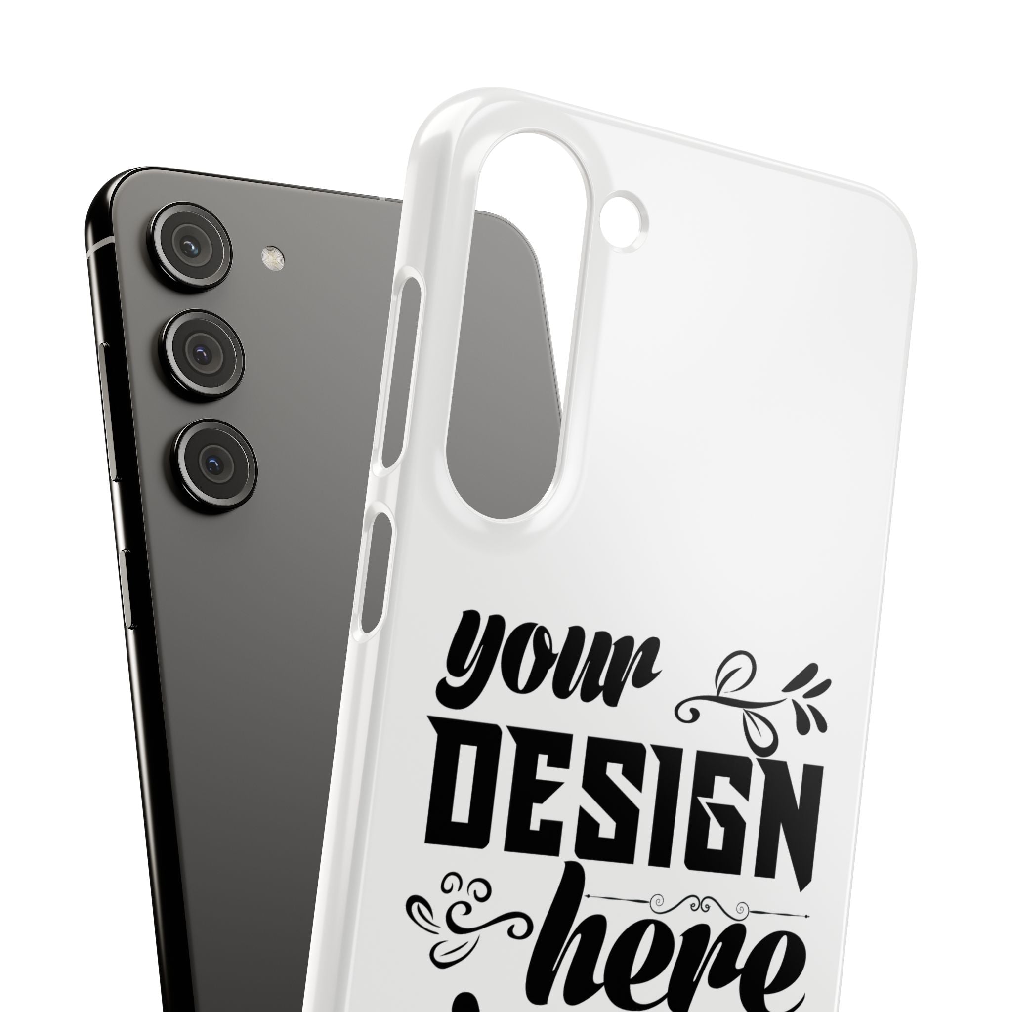 Customizable Snap Phone Case Slim Lightweight Polycarbonate Gloss Or Matte