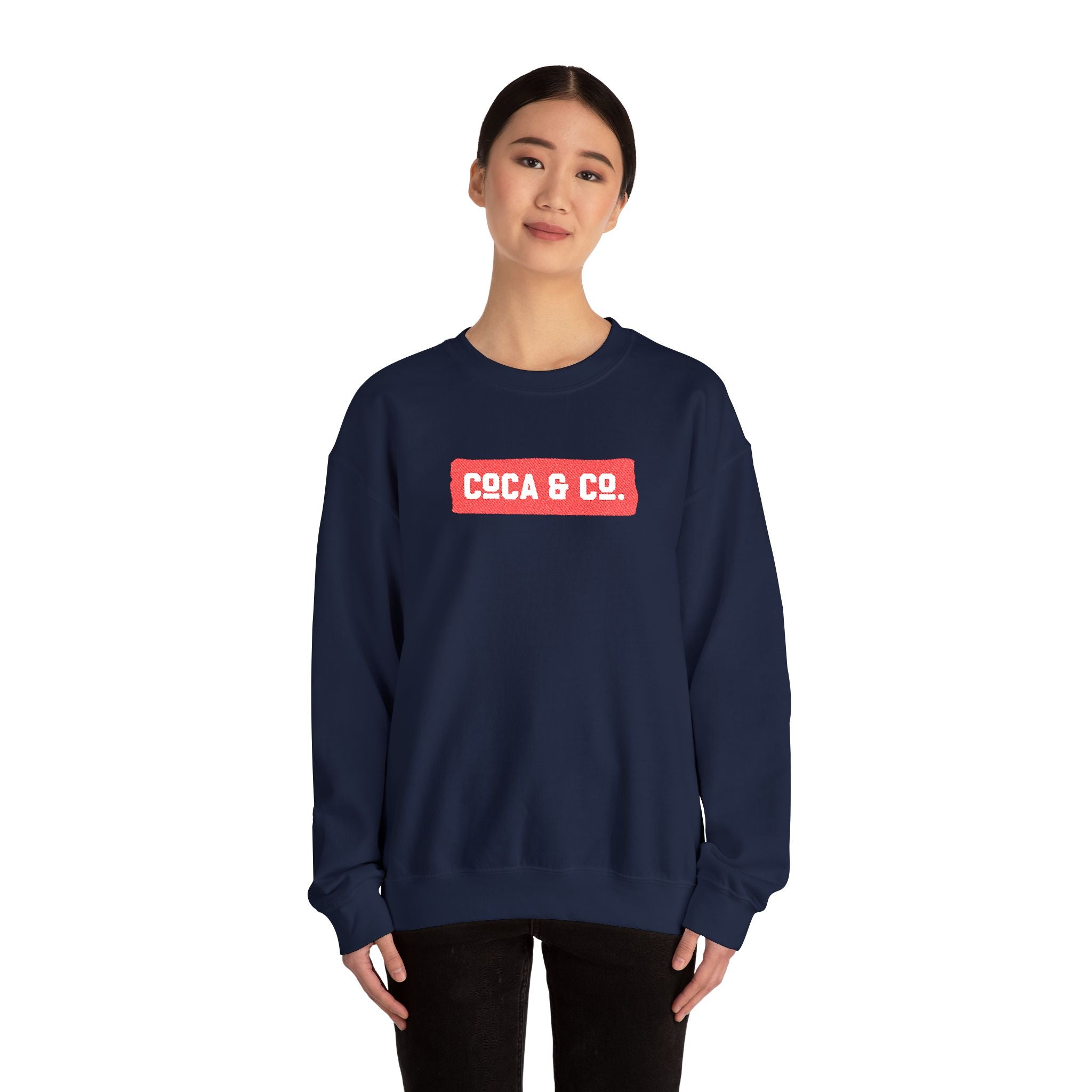 Gildan 18000 Unisex Crewneck Sweatshirt | Coca & Co Embroidery