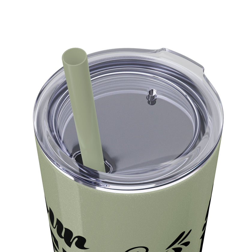 Customizable Maars 20oz Skinny Tumbler with Straw Stainless Steel