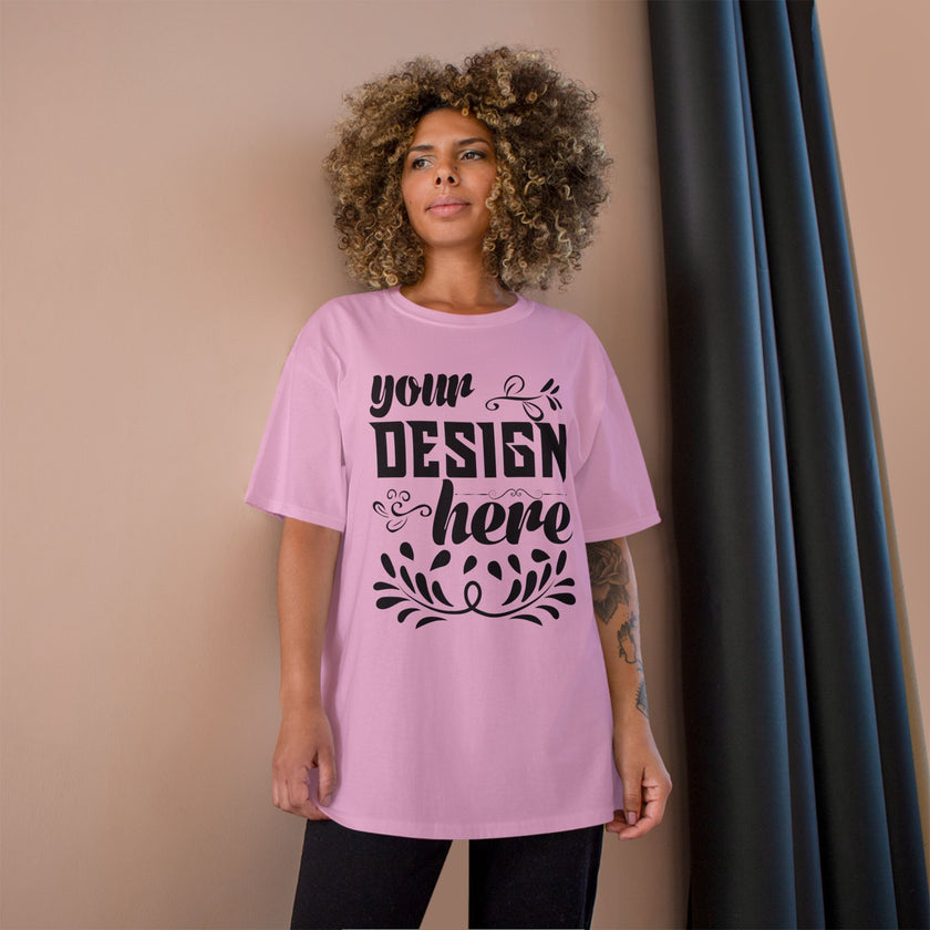 Customizable Champion T425 Unisex Cotton T-Shirt Classic Fit