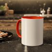 Customizable Glossy Ceramic Accent Mug 11oz and 15oz