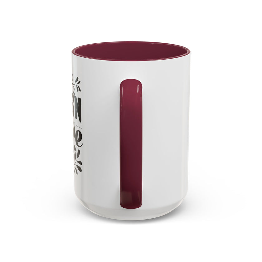 Customizable Glossy Ceramic Accent Mug 11oz and 15oz