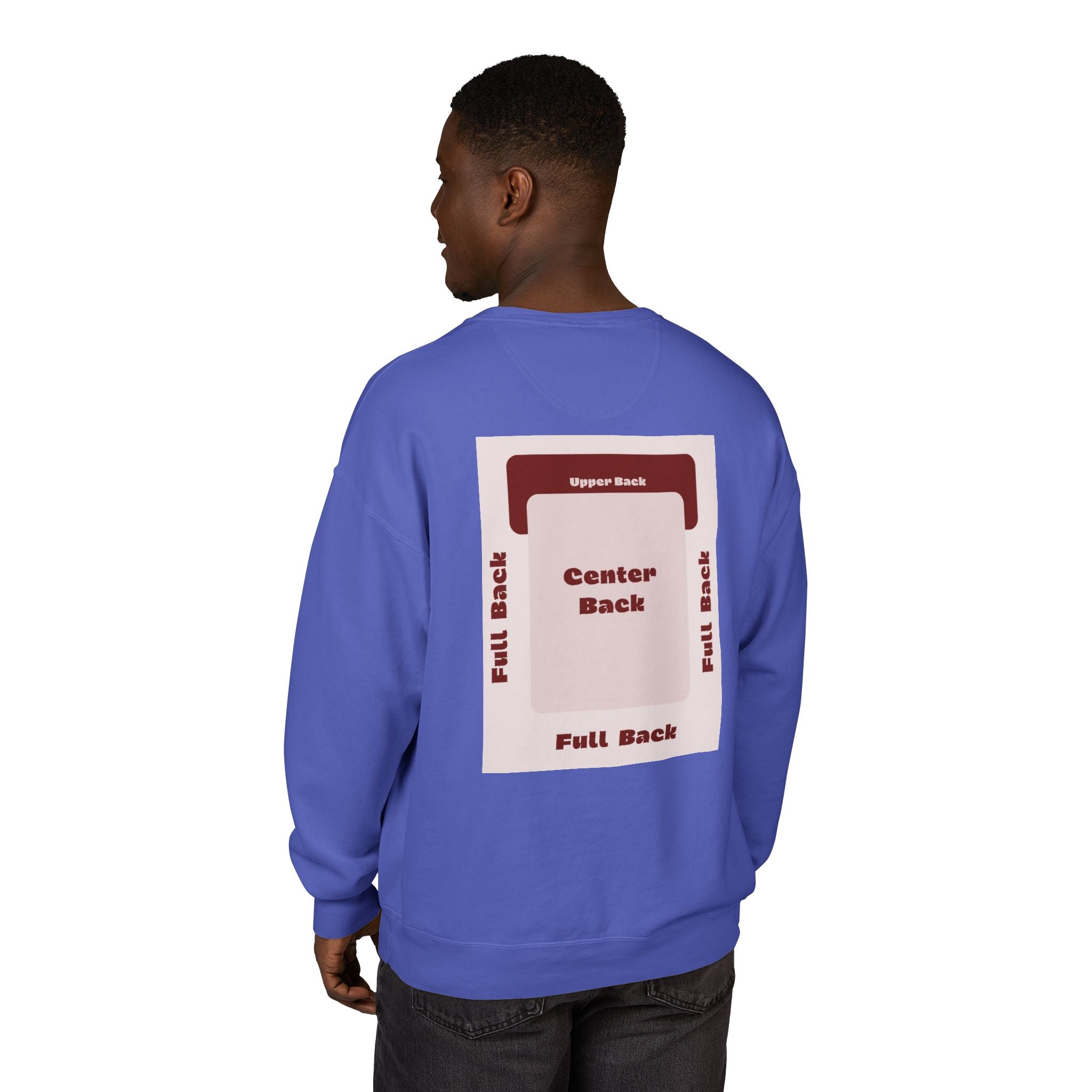 Customizable Hanes GDH400 Unisex Garment Dyed Crewneck Sweatshirt