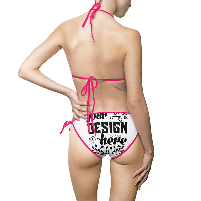 Customizable Womens Bikini Swimsuit Two Piece Polyester Spandex