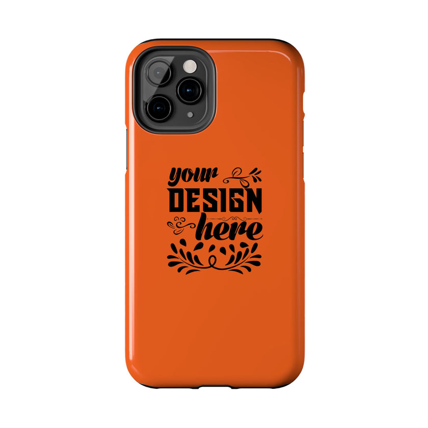 Customizable Tough Phone Case Glossy Dual Layer Wireless Charging