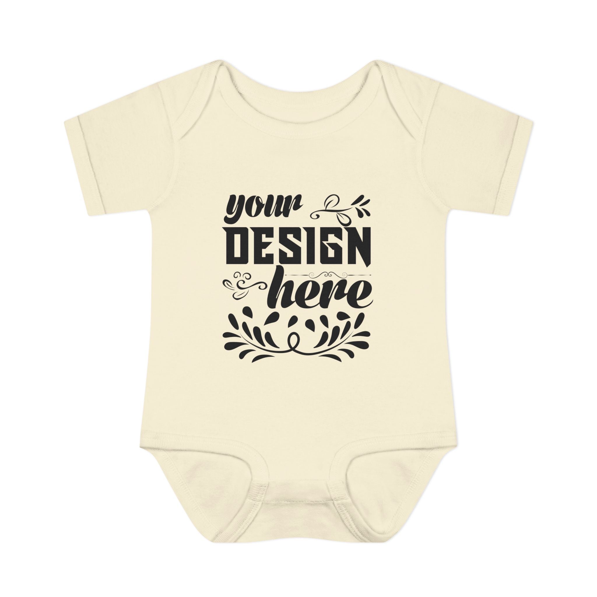 Customizable Infant Baby Rib Bodysuit Rabbit Skins 4400 Unisex