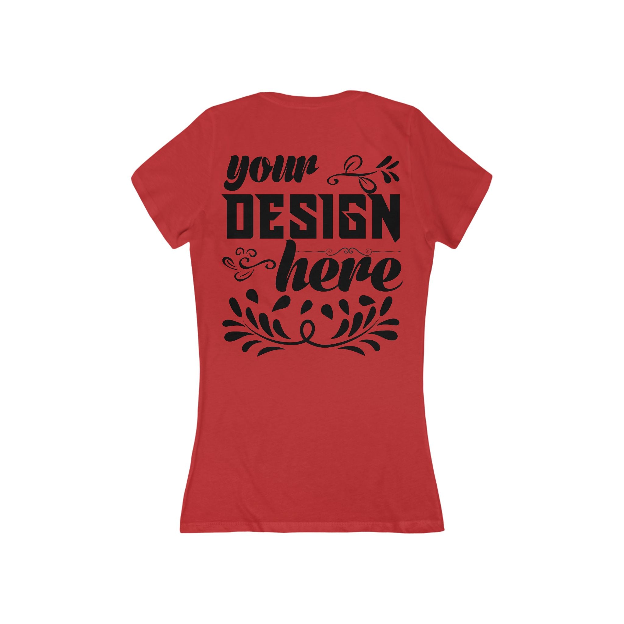 Customizable Bella+Canvas 6035 Womens Deep V Neck T Shirt