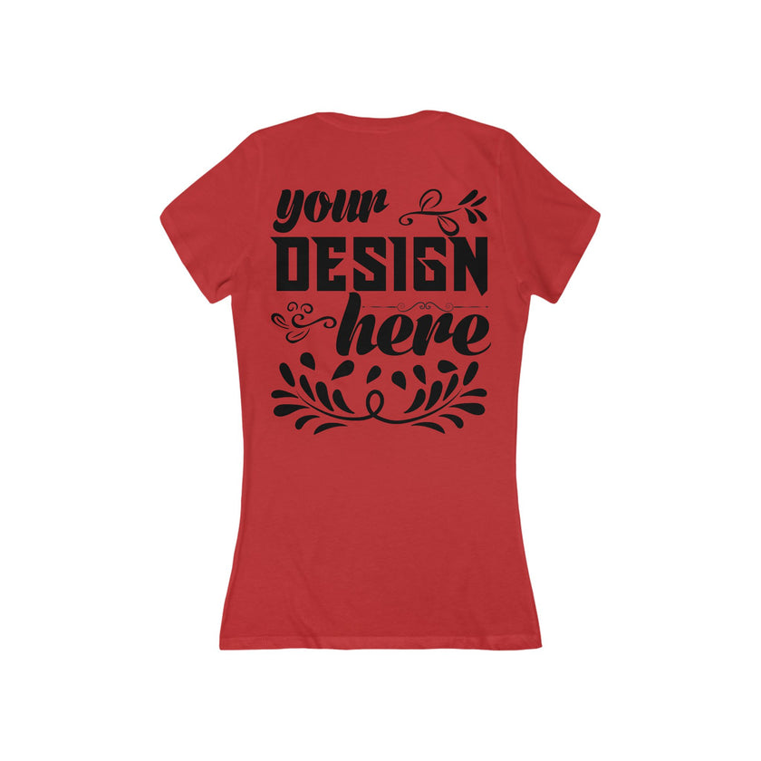 Customizable Bella+Canvas 6035 Womens Deep V Neck T Shirt