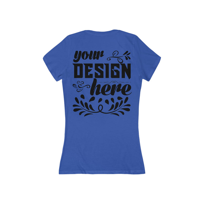 Customizable Bella+Canvas 6035 Womens Deep V Neck T Shirt