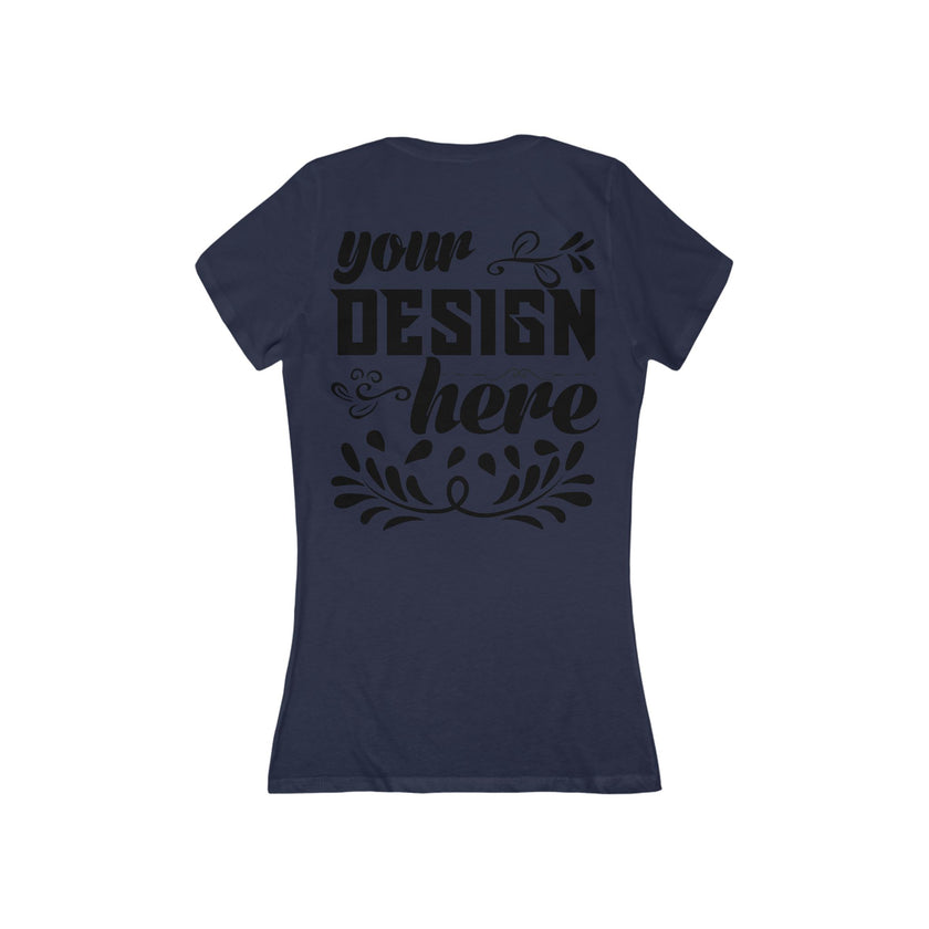 Customizable Bella+Canvas 6035 Womens Deep V Neck T Shirt