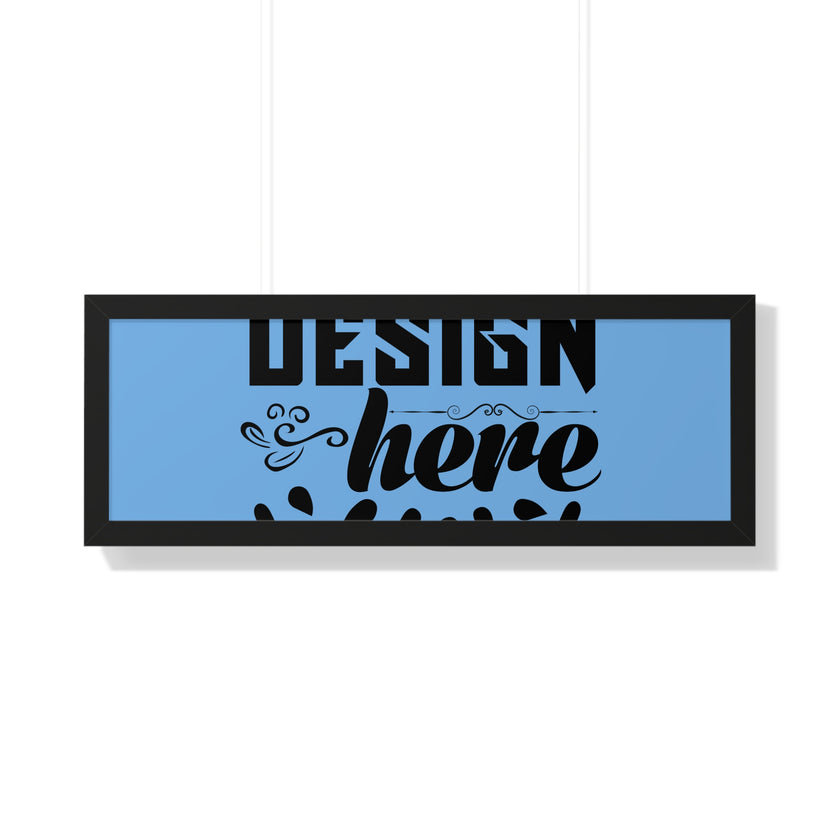 Customizable Framed Horizontal Poster on Matte Paper with Acrylic Cover