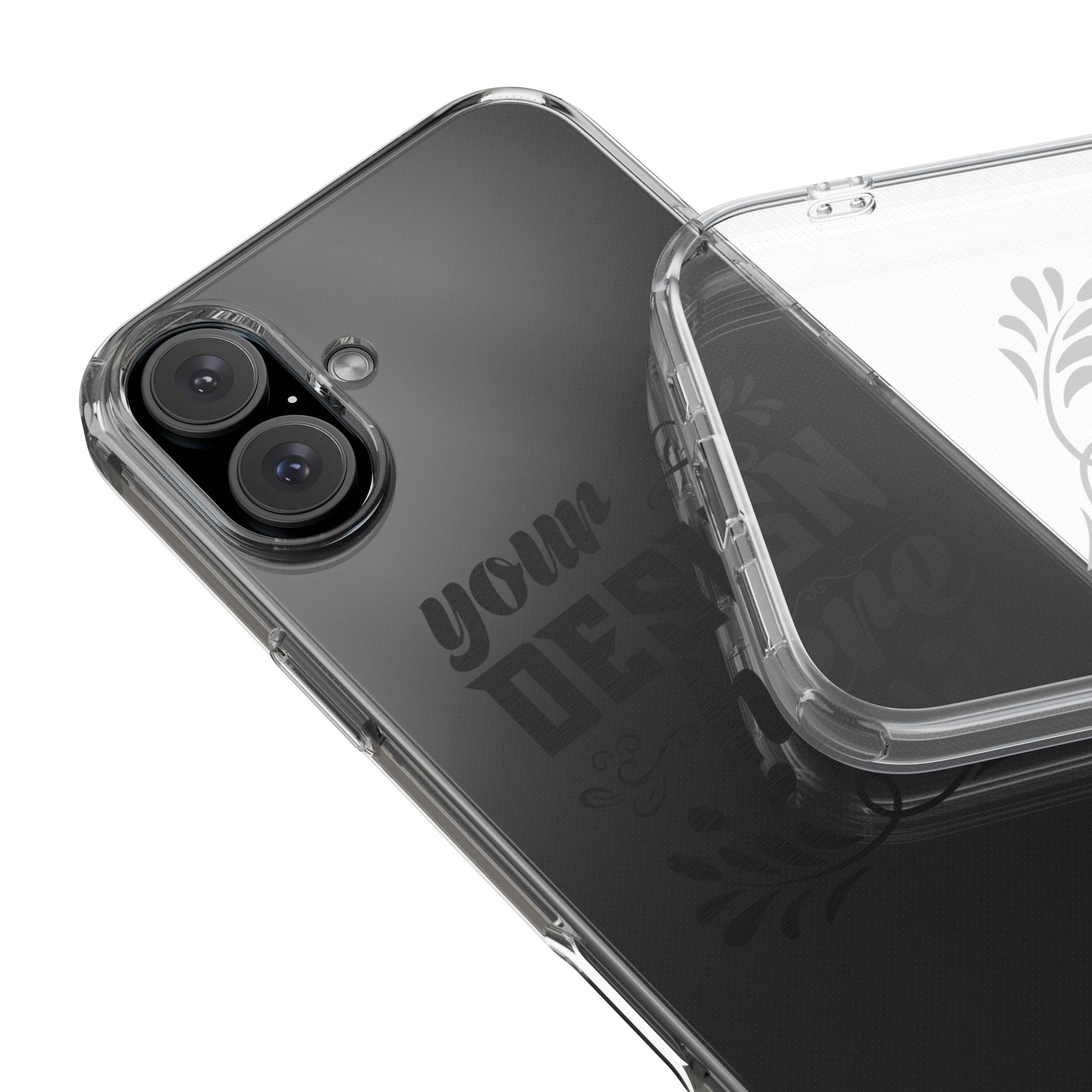 Customizable Clear Impact Resistant Phone Case With TPU Sides Wireless Ready