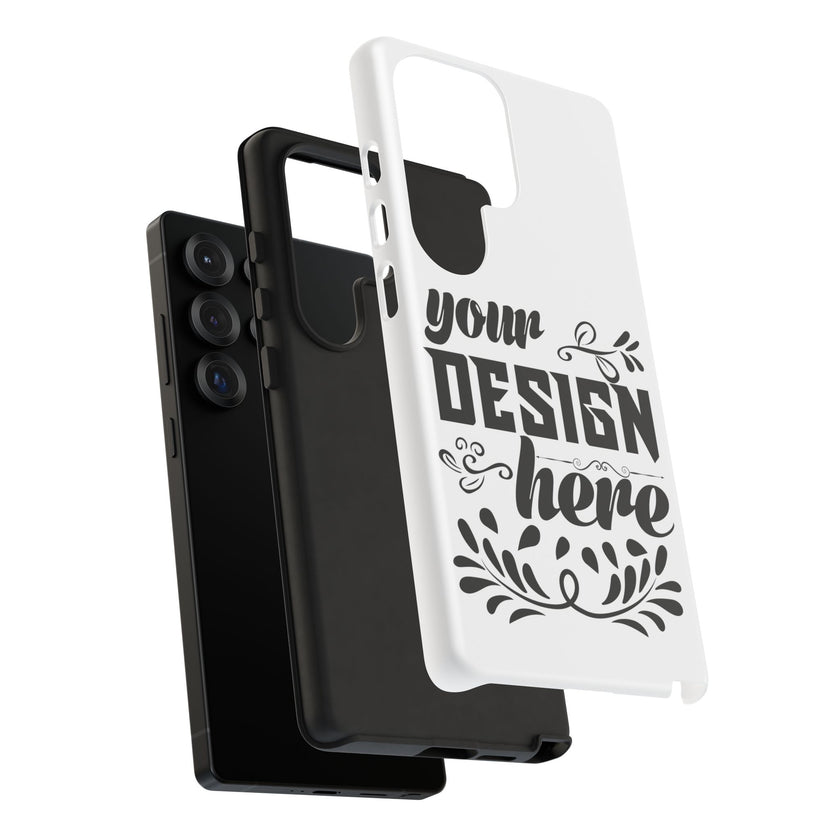 Customizable Tough Dual Layer Phone Case Polycarbonate TPU Liner Protective