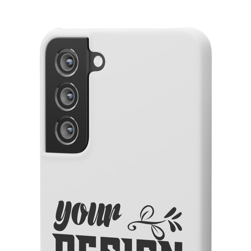 Customizable Snap Phone Case Slim Lightweight Polycarbonate Gloss Or Matte