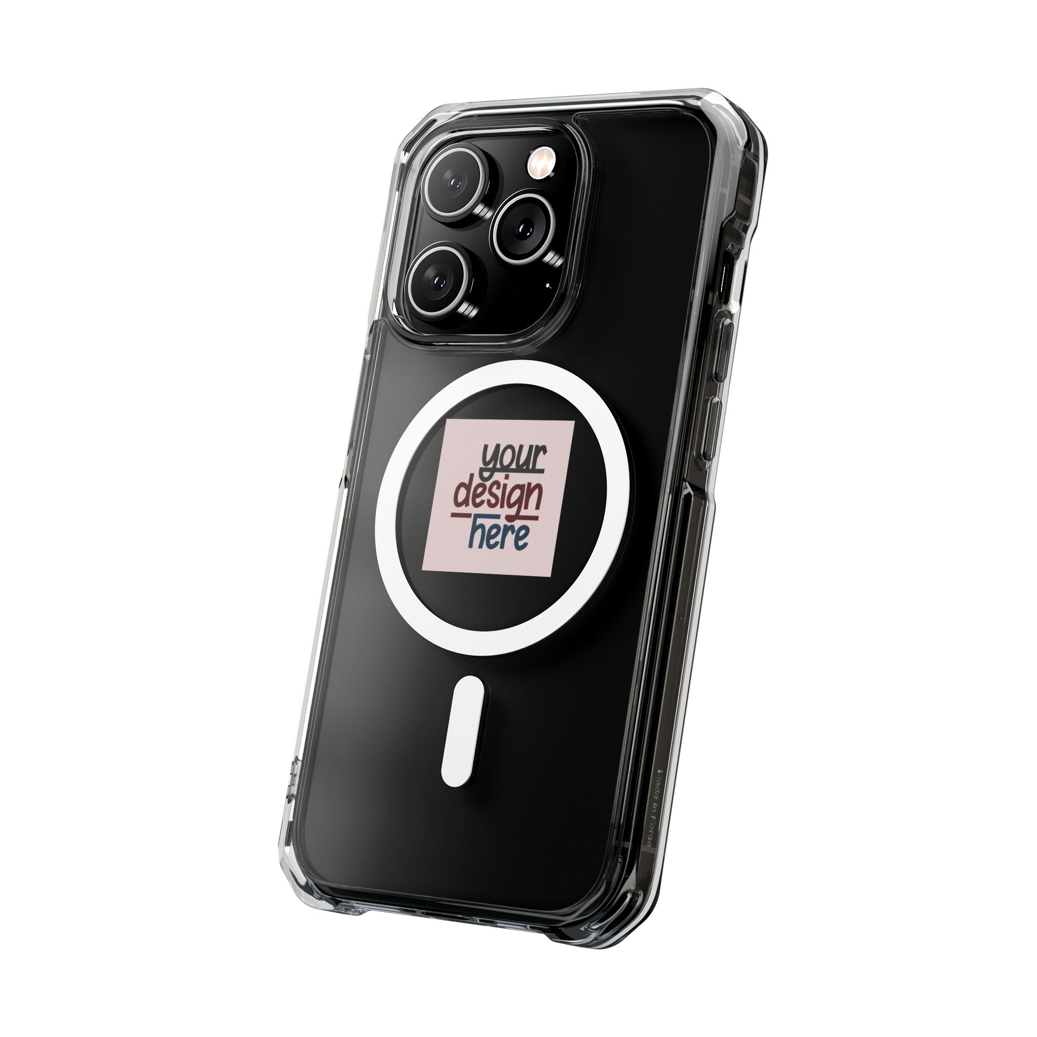 Customizable Magnetic Clear Impact Case With Air Cushioned Bumper Corners