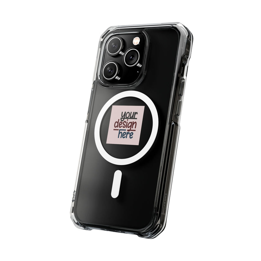 Customizable Magnetic Clear Impact Case With Air Cushioned Bumper Corners