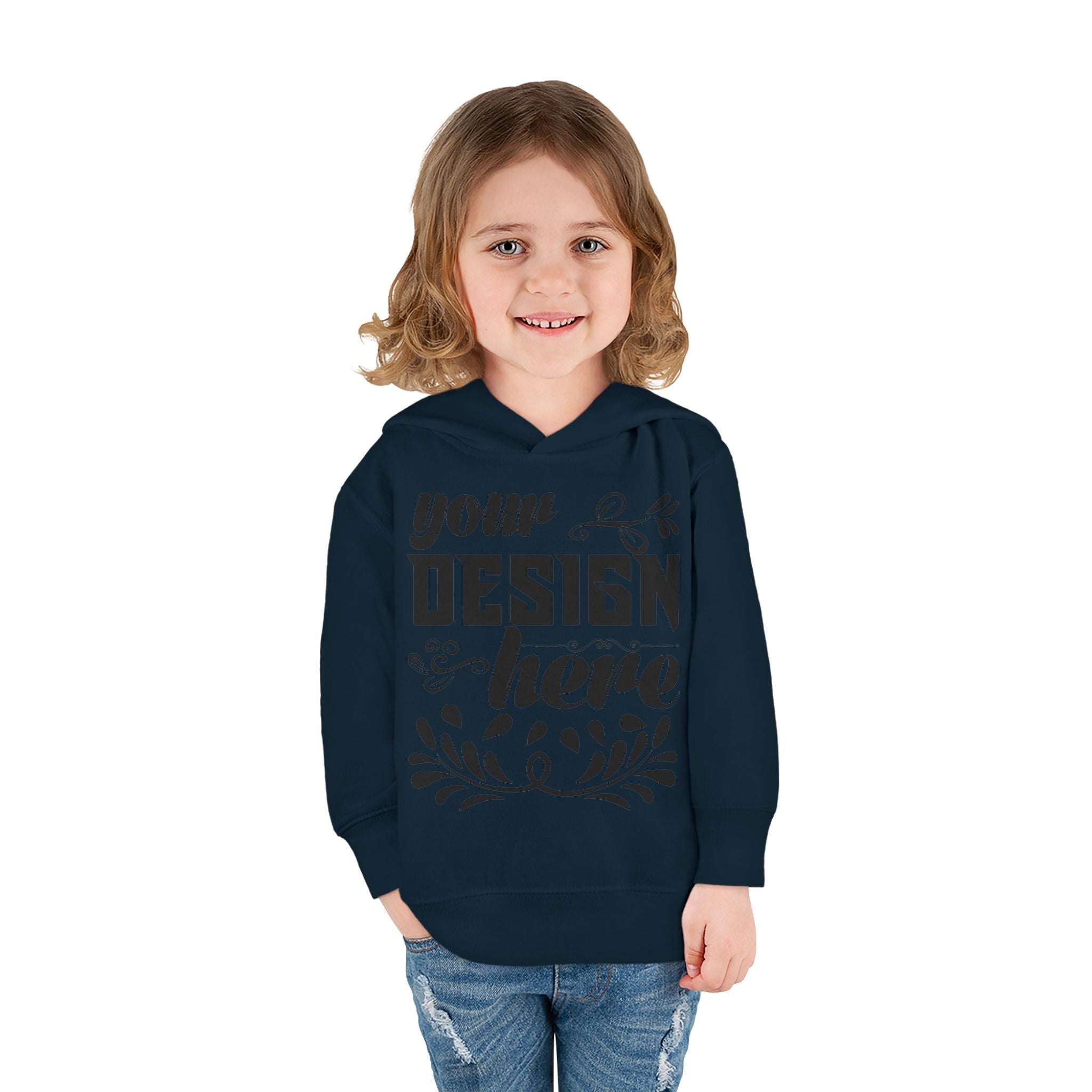 Customizable Rabbit Skins Toddler Pullover Fleece Hoodie DTG