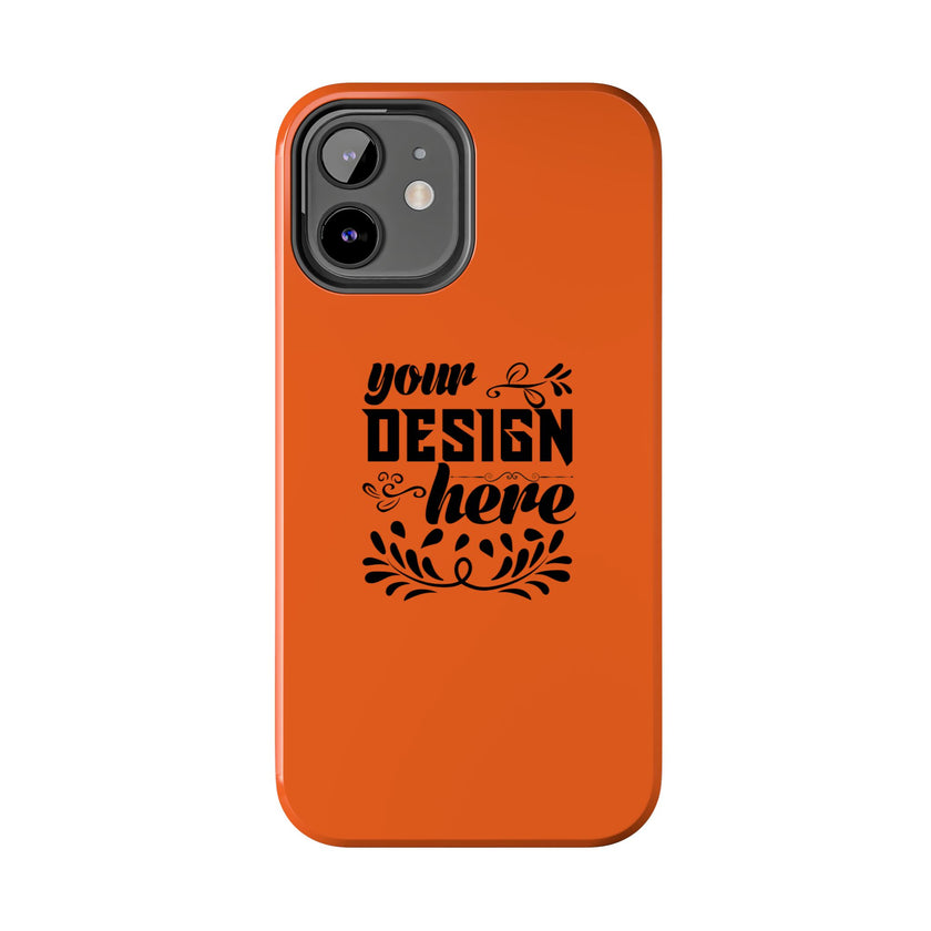 Customizable Tough Phone Case Glossy Dual Layer Wireless Charging
