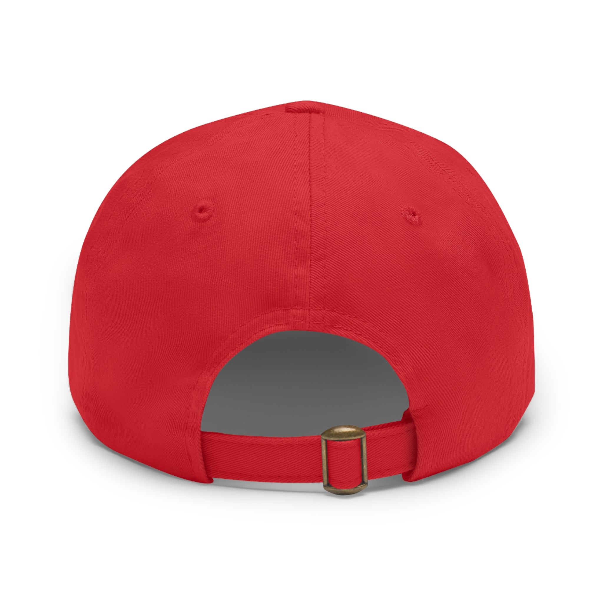 Customizable ValuCap VC300A Dad Hat with Round PU Leather Patch Front
