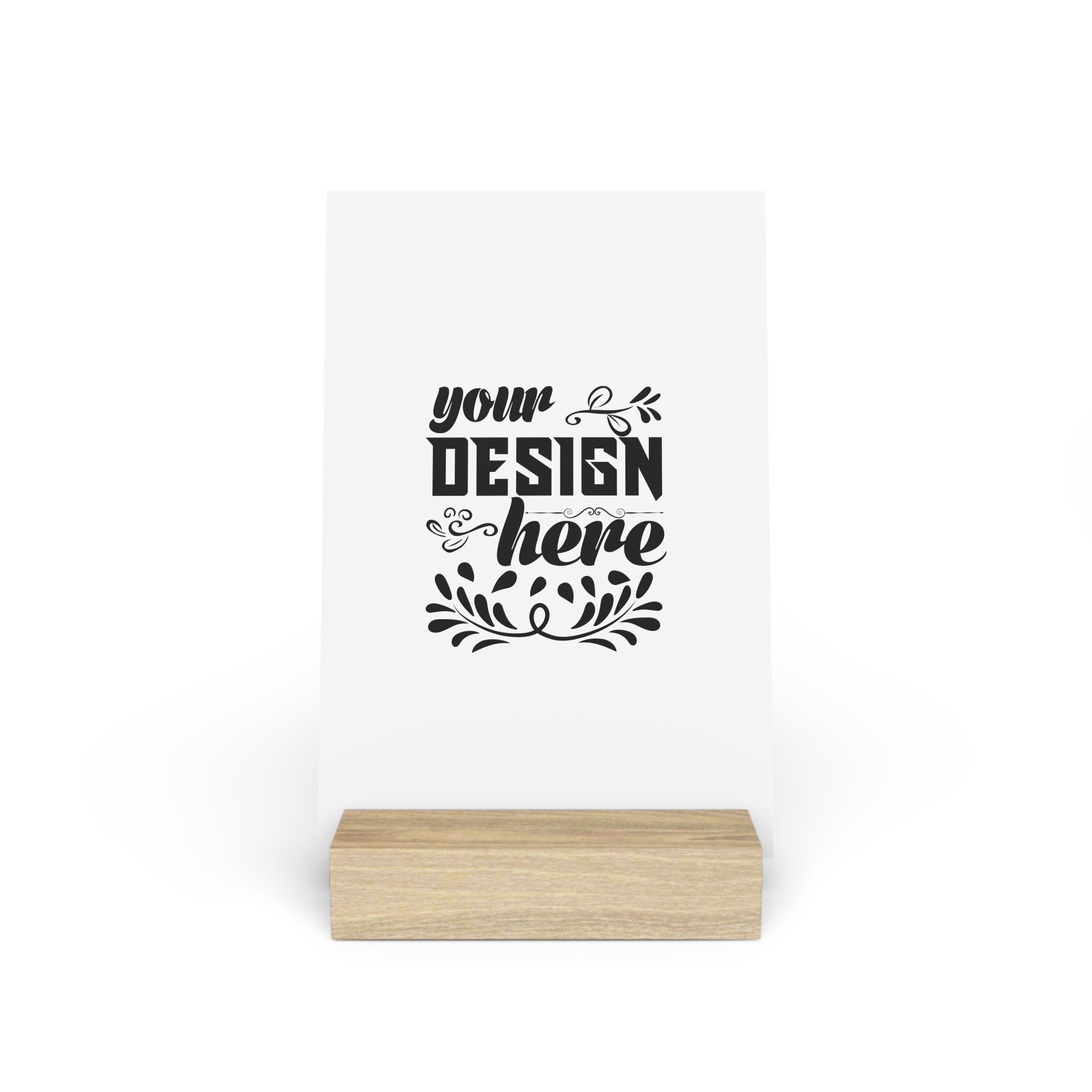 Customizable Gallery Board with Wooden Stand 1.8mm Giclée Print