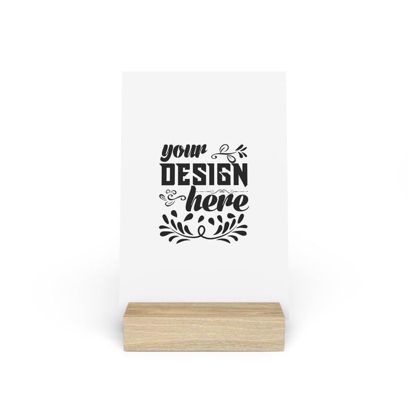 Customizable Gallery Board with Wooden Stand 1.8mm Giclée Print