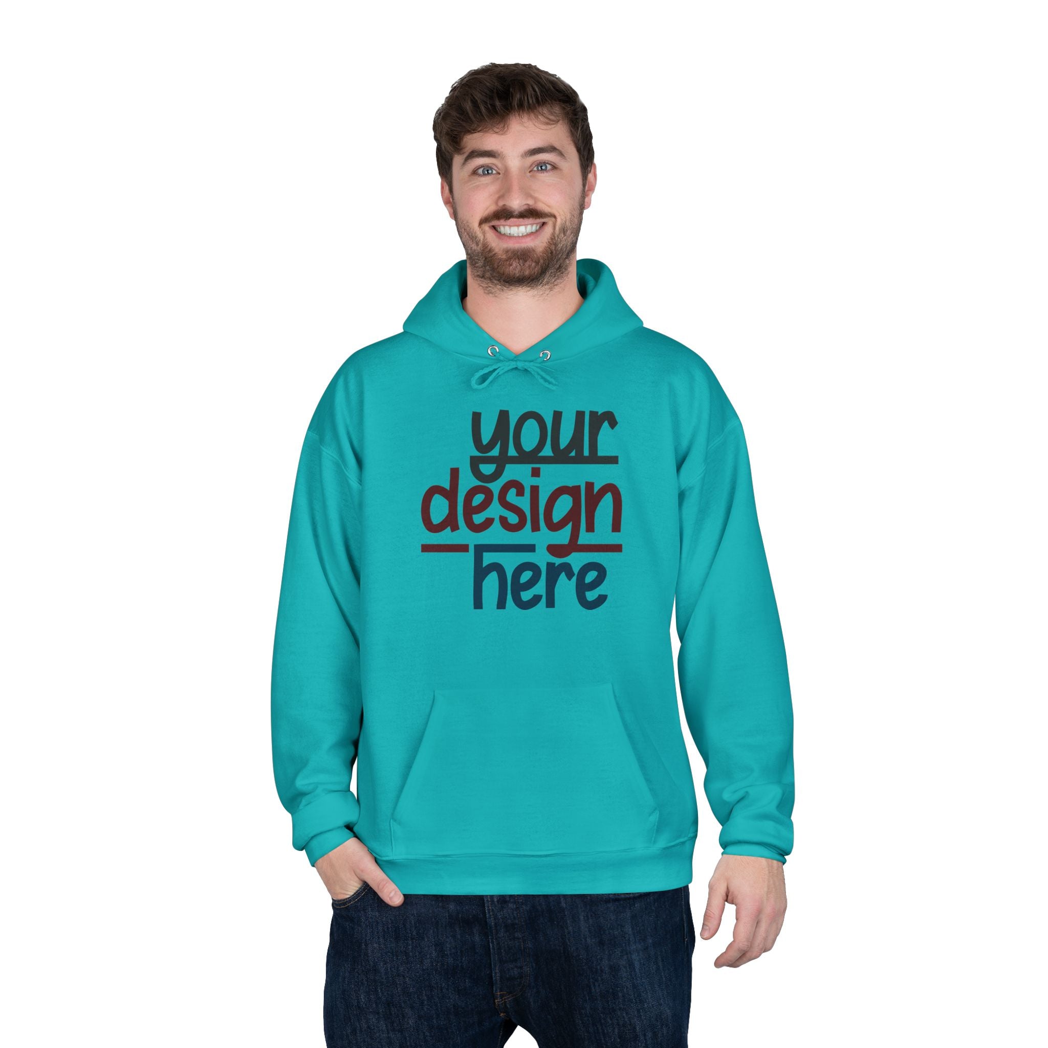 Customizable Hanes P170 EcoSmart Unisex Pullover Hoodie