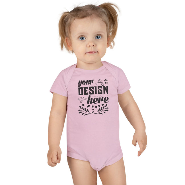 Customizable Gerber Childrenswear 6516A Baby Short Sleeve Onesie