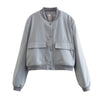 Nameria Stand Collar Pocket Jacket