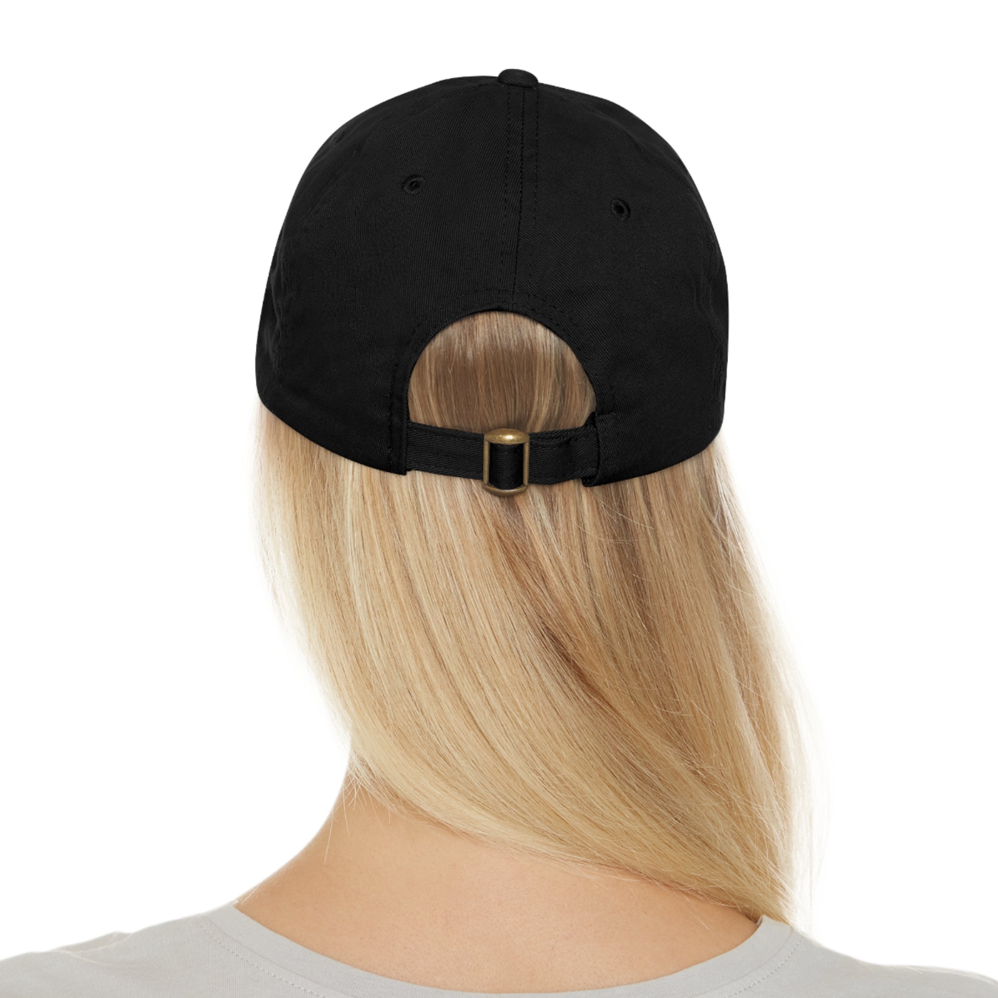 Customizable ValuCap VC300A Dad Hat with Faux Leather Patch Rectangle