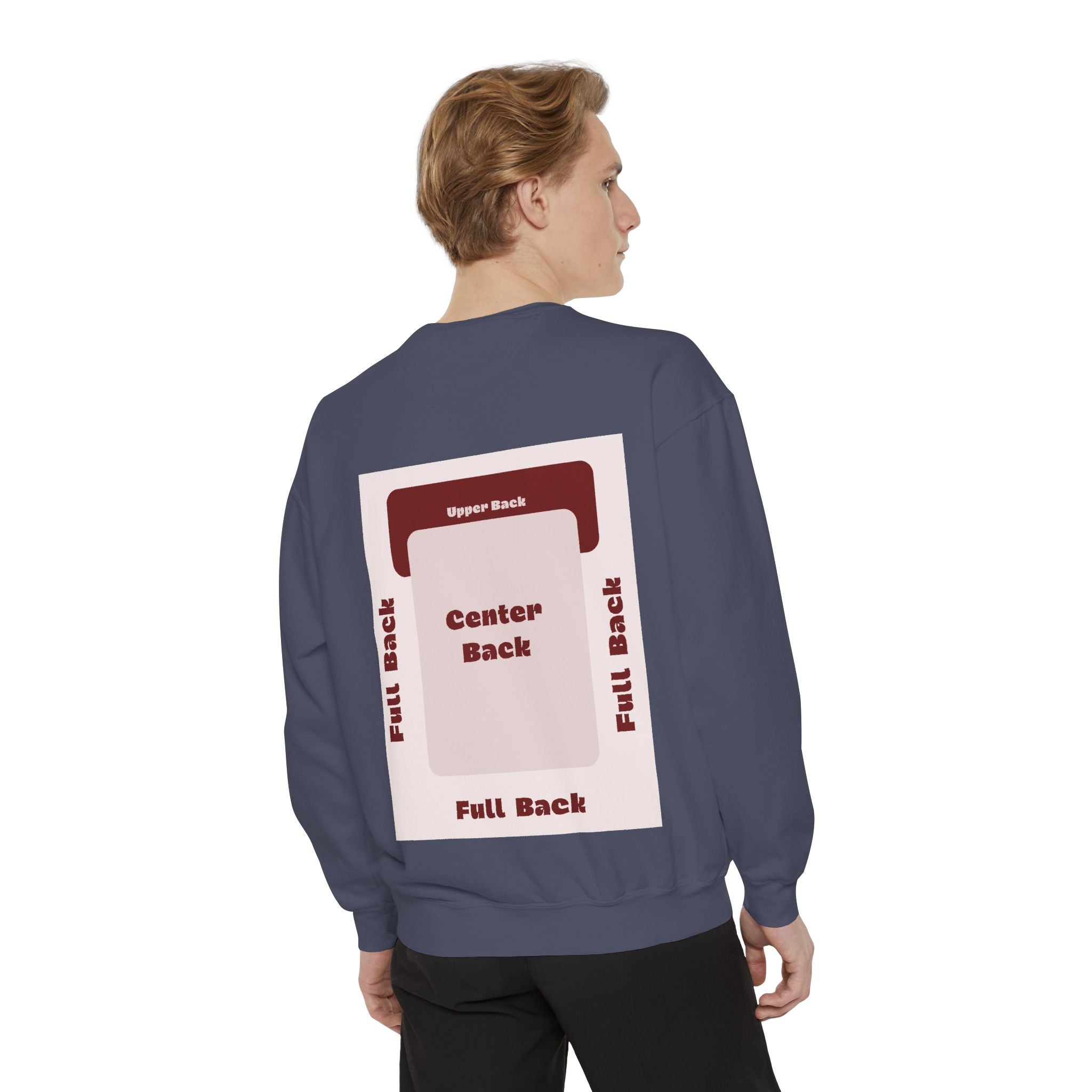 Customizable Comfort Colors 1566 Unisex Garment Dyed Sweatshirt DTG Custom Design