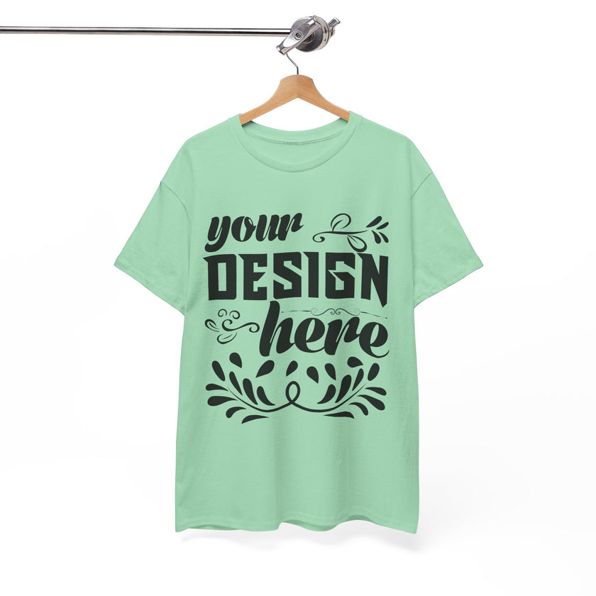 Customizable Gildan 5000 Unisex Heavy Cotton T-Shirt Classic Fit