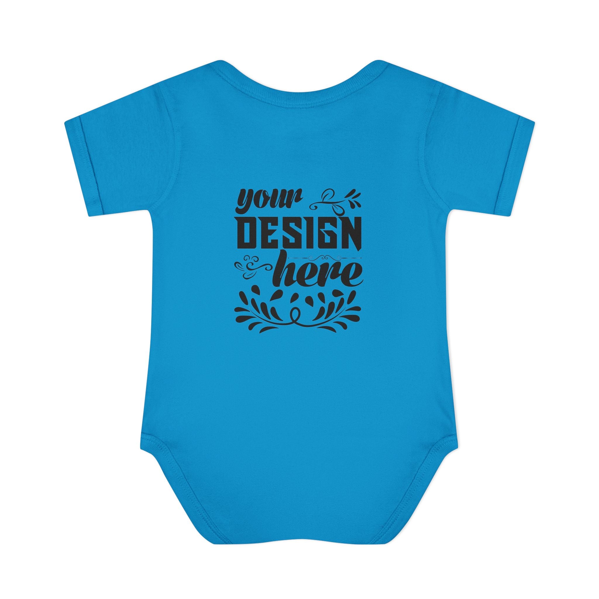 Customizable Infant Baby Rib Bodysuit Rabbit Skins 4400 Unisex