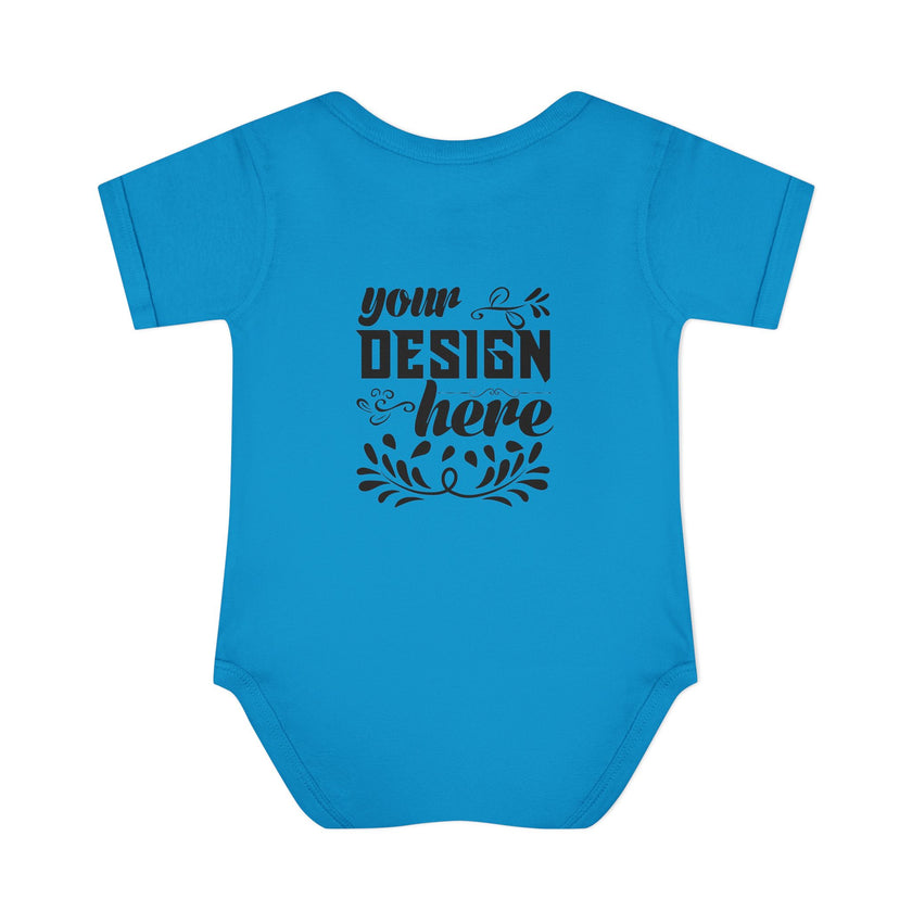 Customizable Infant Baby Rib Bodysuit Rabbit Skins 4400 Unisex