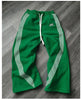 Nameria Drawstring Fleece Lined Sweatpants with Side Stripe