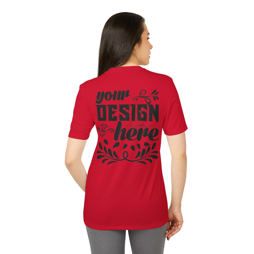 Customizable Adidas A376 Unisex Sport T-Shirt Regular Fit Performance