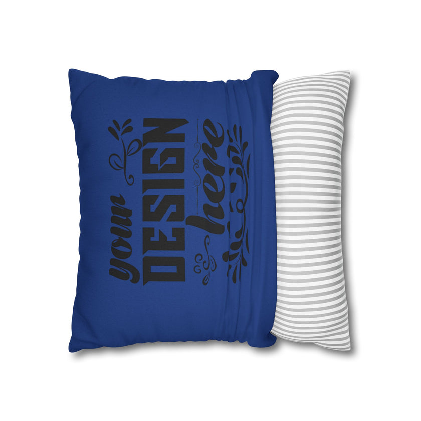Customizable Spun Polyester Square Pillowcase Double-Sided Print Cover