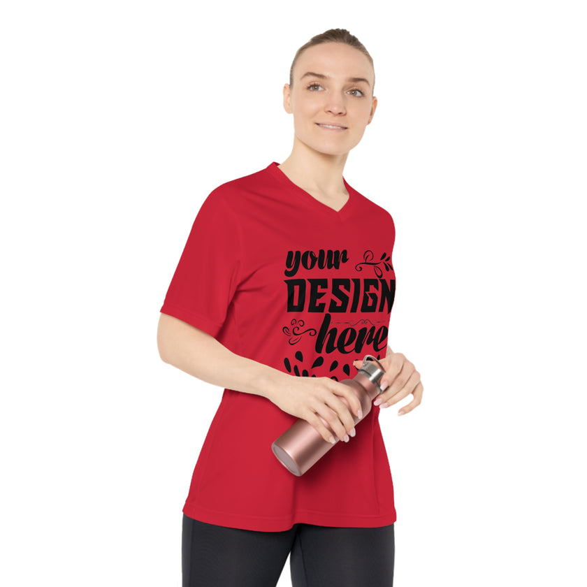 Customizable Team 365 TT11W Womens Performance V Neck T Shirt