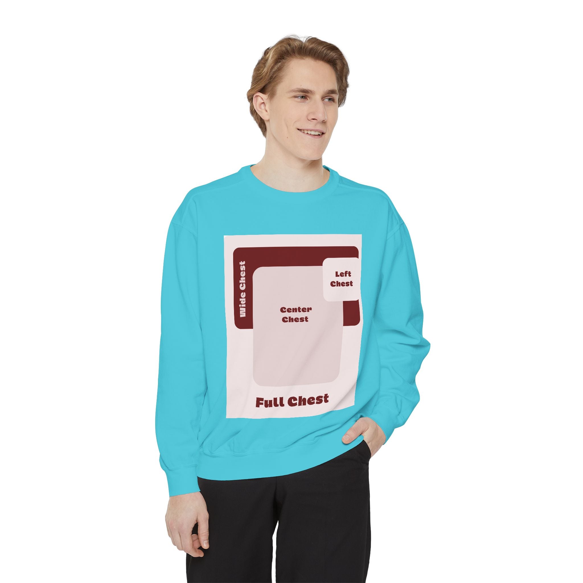 Customizable Comfort Colors 1566 Unisex Garment Dyed Sweatshirt DTG Custom Design