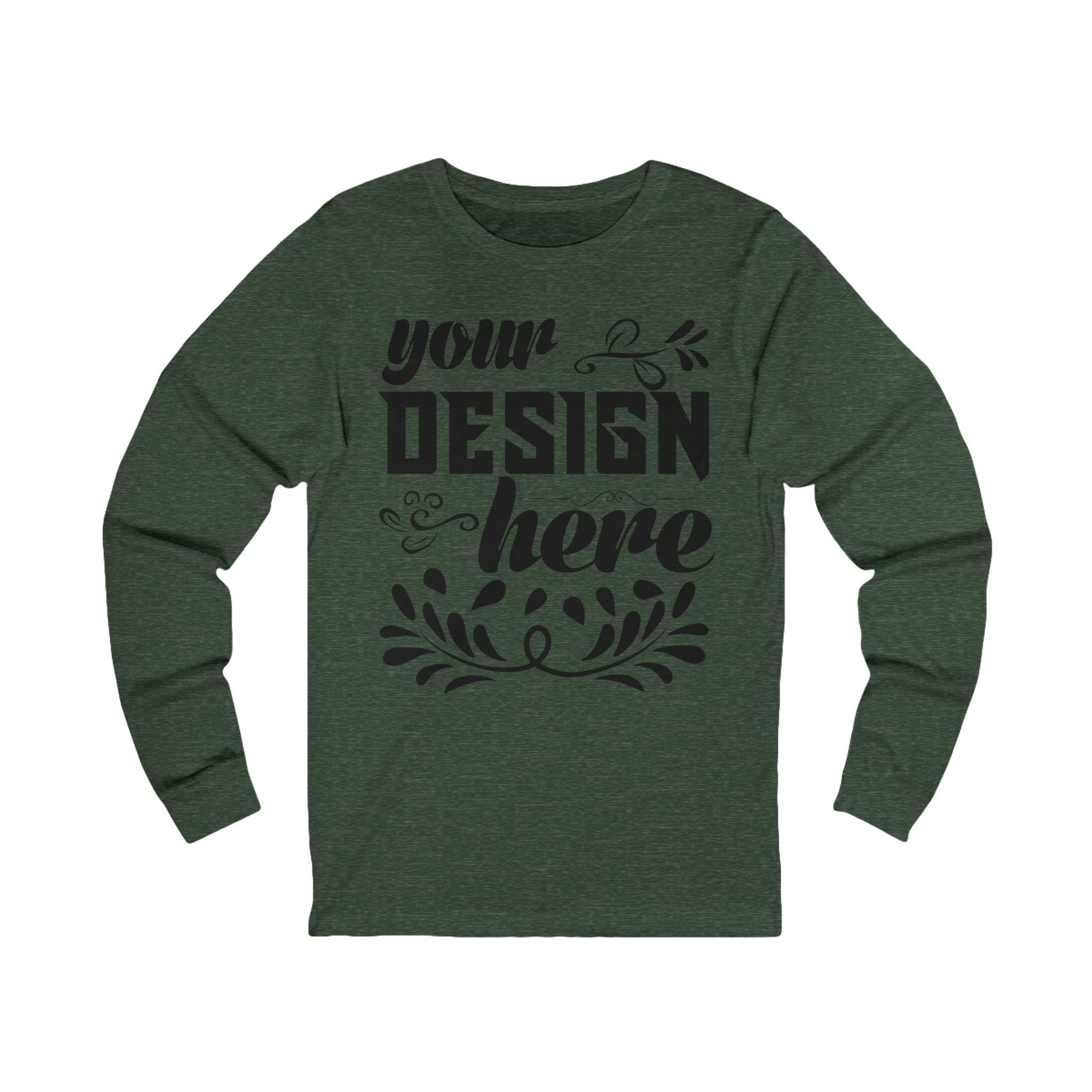 Customizable Bella+Canvas 3501 Unisex Jersey Long Sleeve Tee