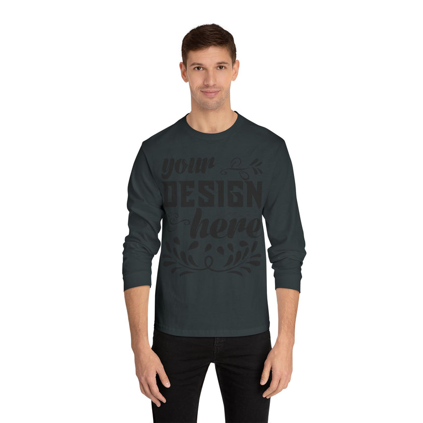Customizable American Apparel 1304 Unisex Classic Long Sleeve T Shirt