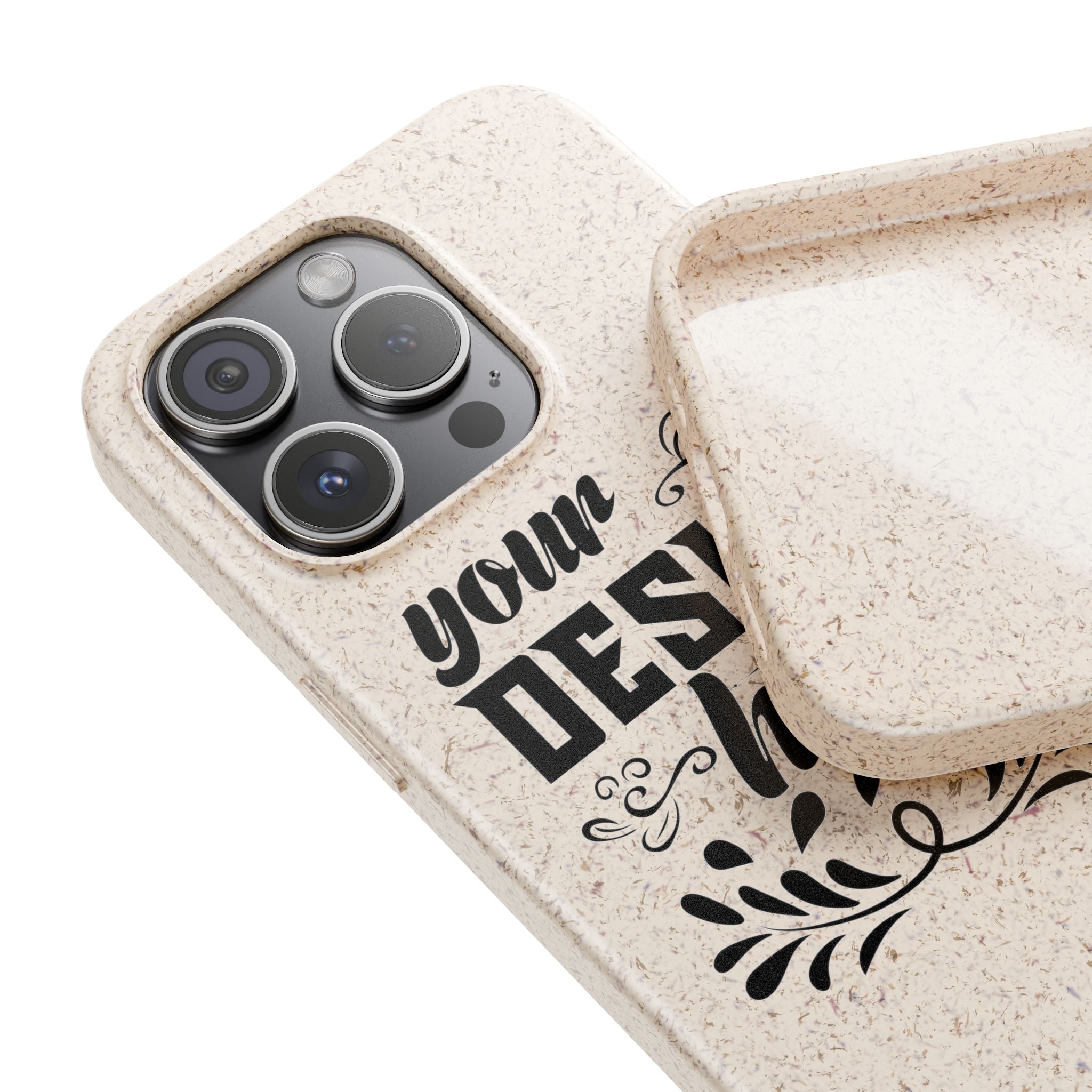Customizable Biodegradable Phone Case Matte Finish Wireless Charging