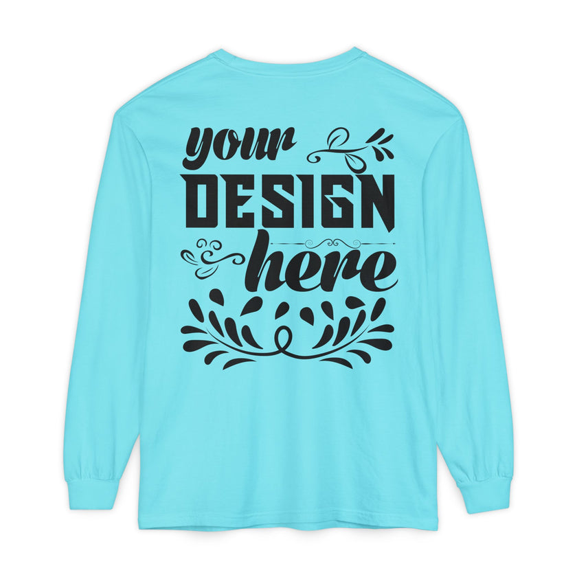 Customizable Comfort Colors 6014 Unisex Garment Dyed Long Sleeve T Shirt