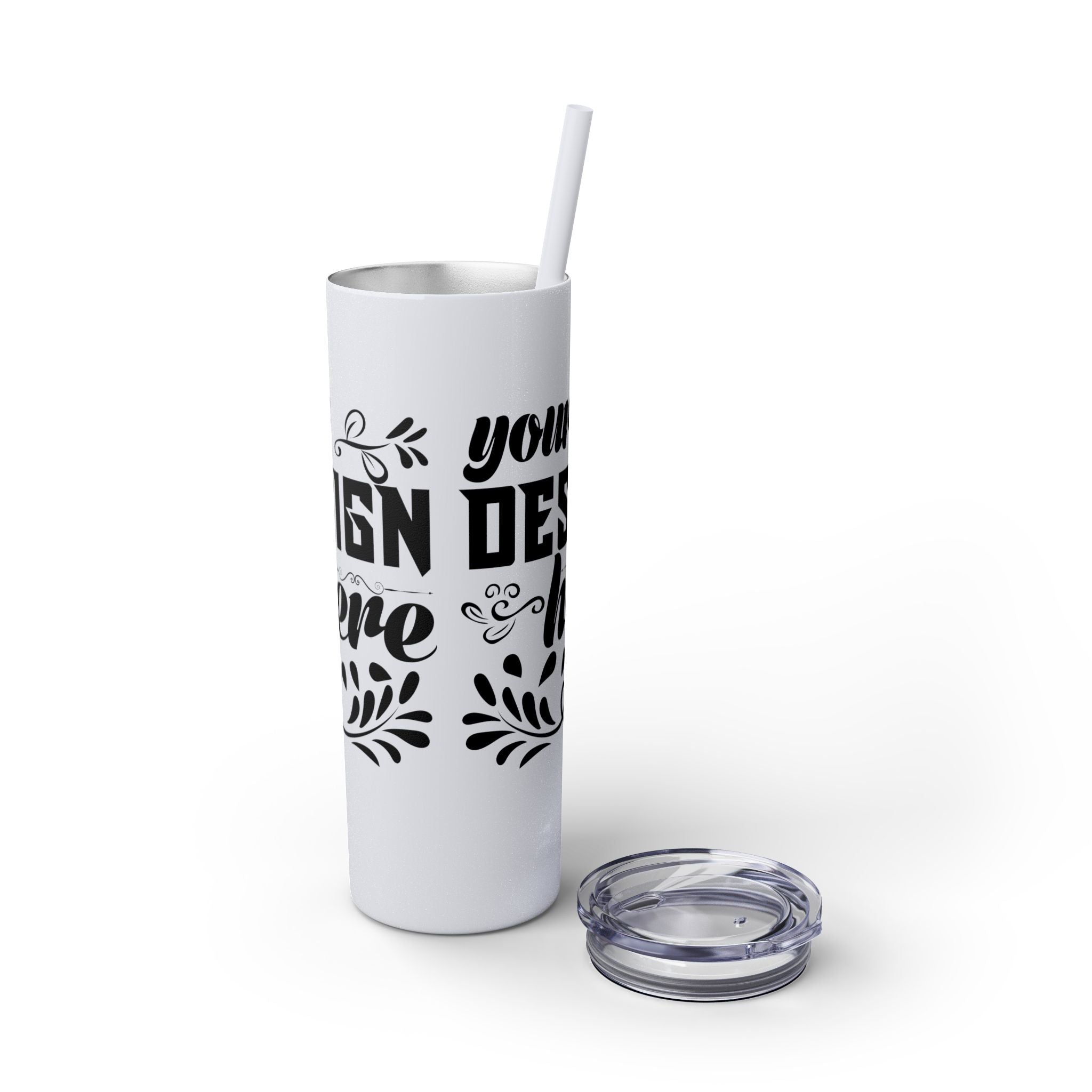 Customizable Maars 20oz Skinny Tumbler with Straw Stainless Steel
