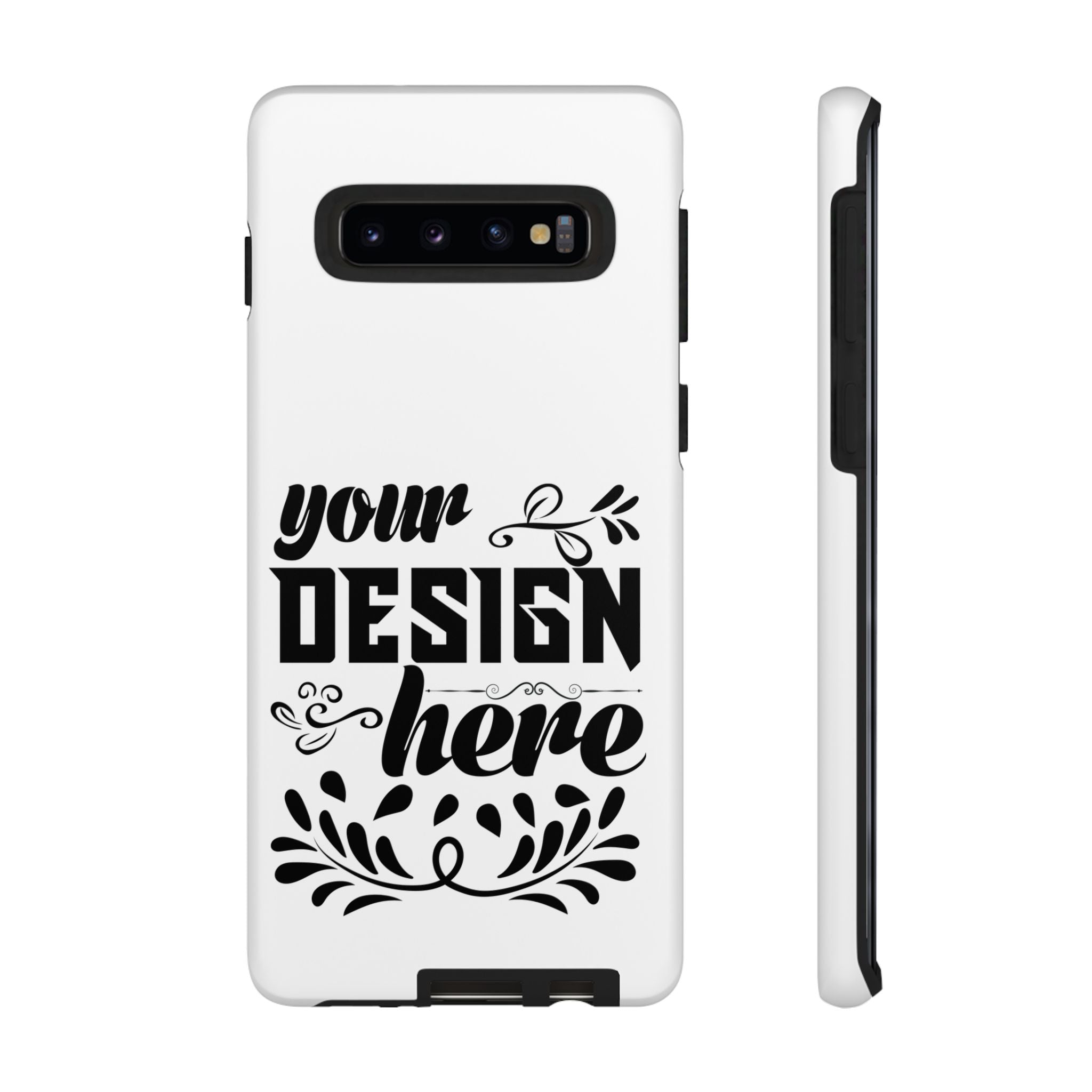 Customizable Tough Dual Layer Phone Case Polycarbonate TPU Liner Protective