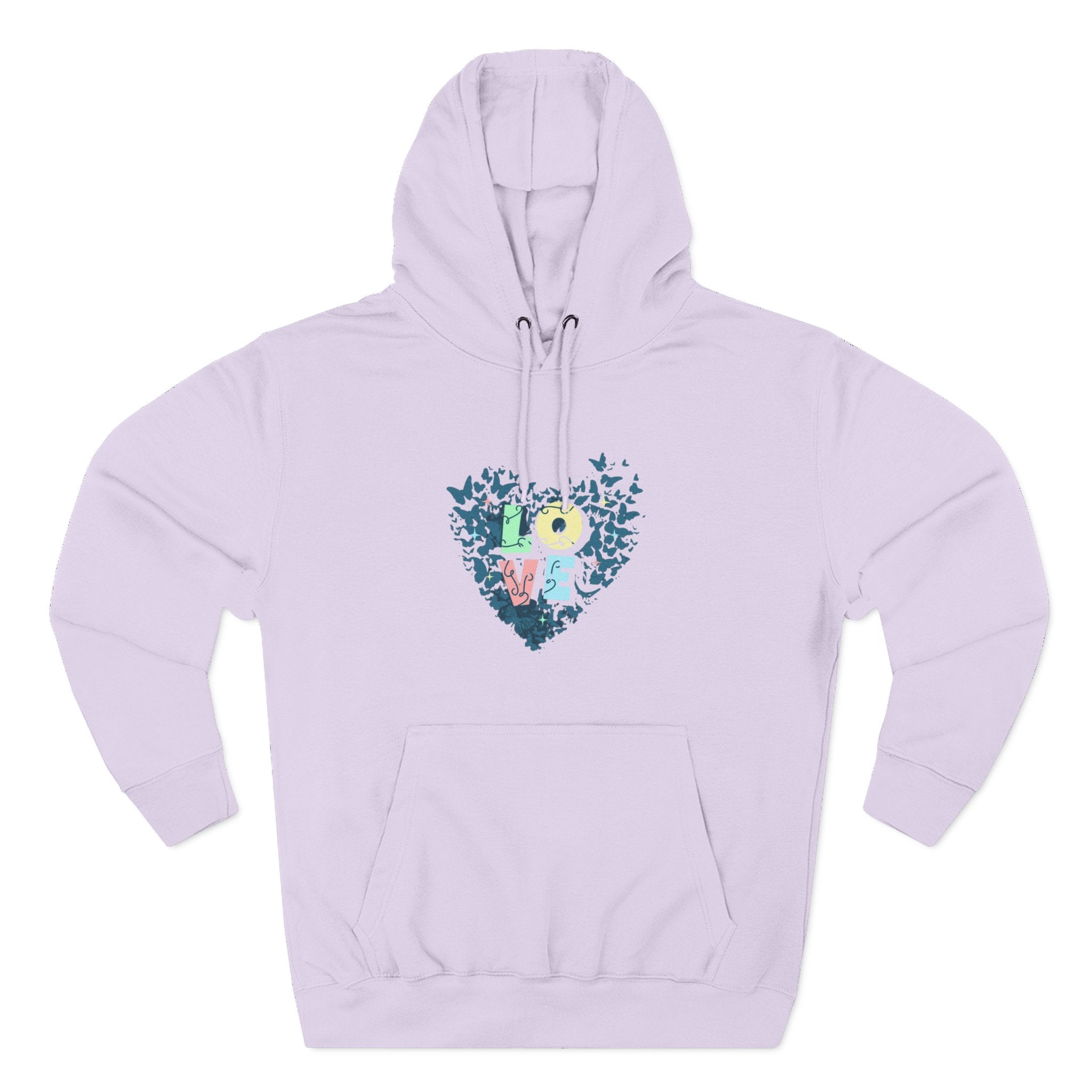 Lane Seven LS14001 Unisex  Fleece Hoodie | Butterfly Love Graphic Print