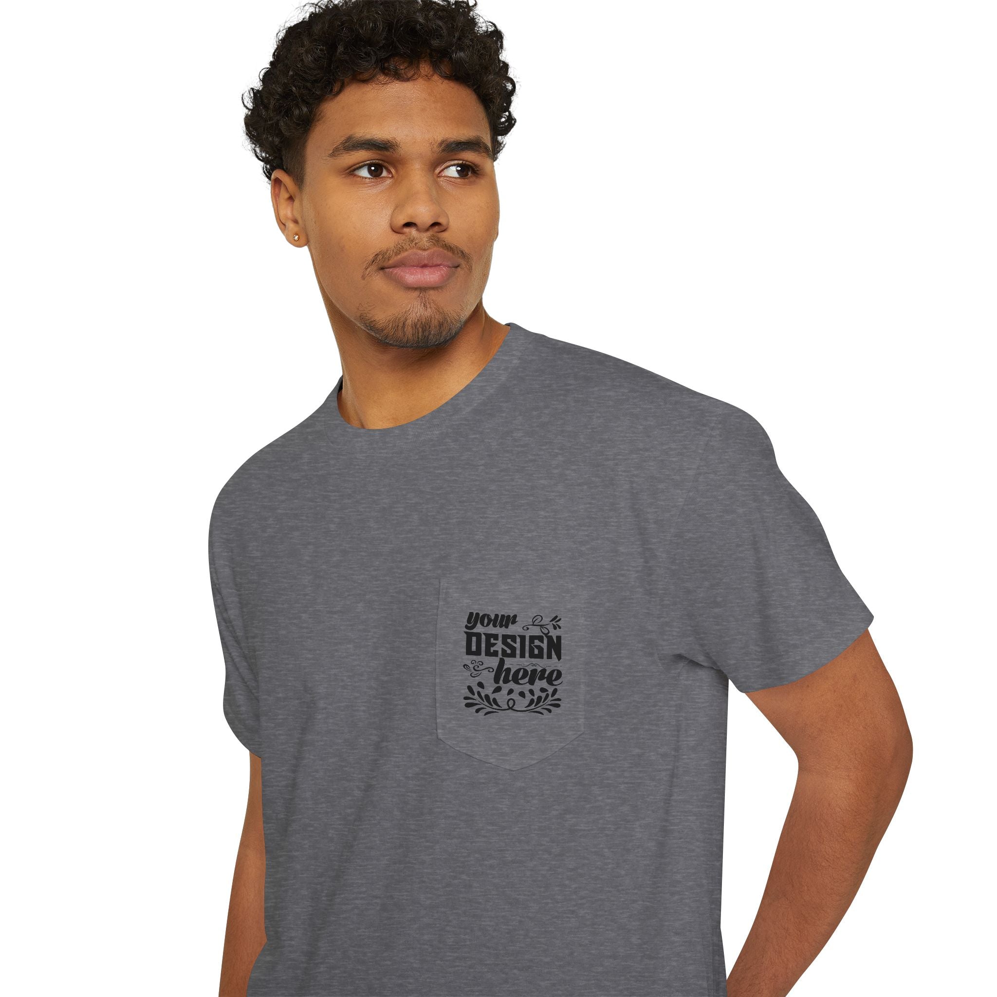 Customizable Gildan 5300 Unisex Heavy Cotton Pocket T-Shirt