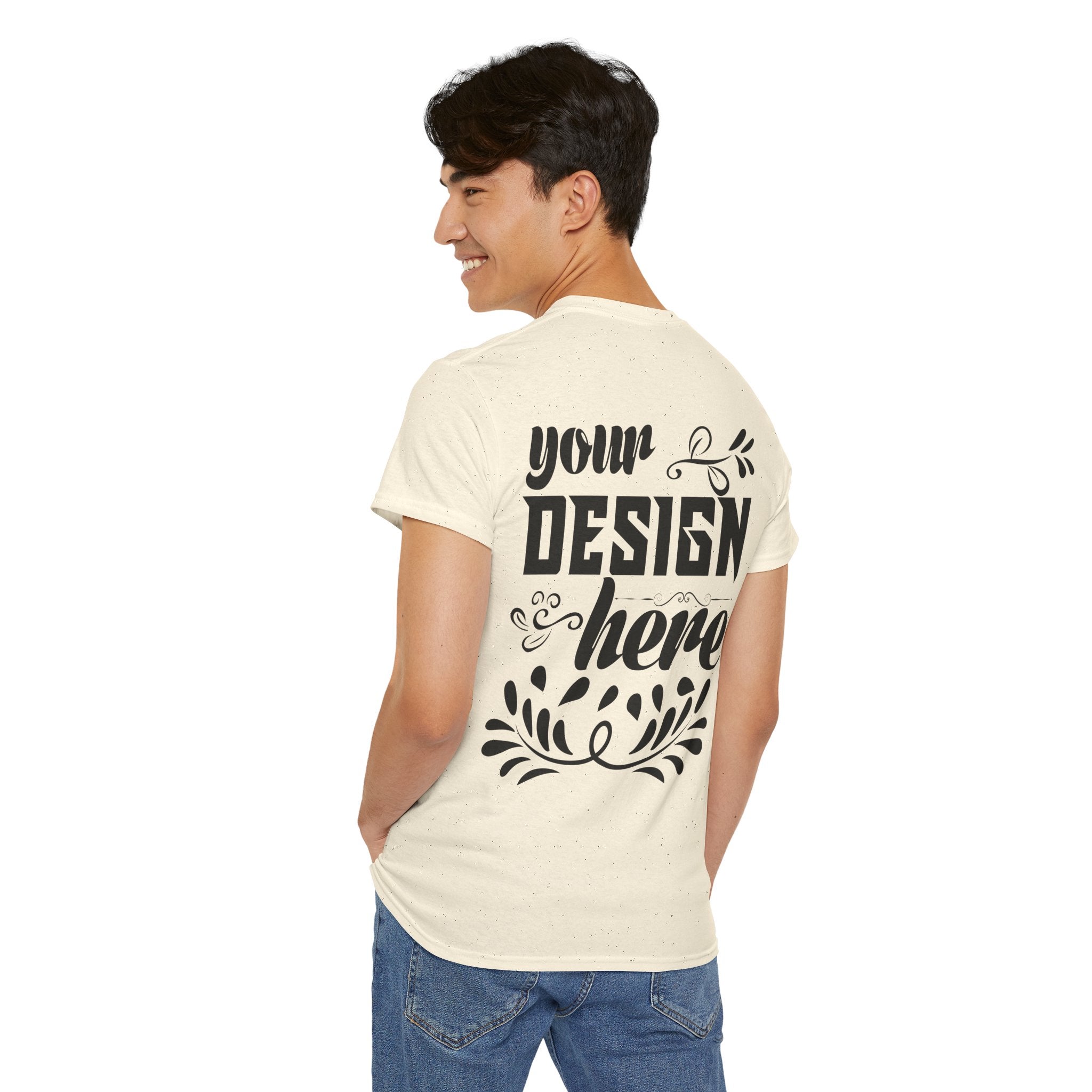 Customizable Gildan 5000 Unisex Heavy Cotton T-Shirt Classic Fit