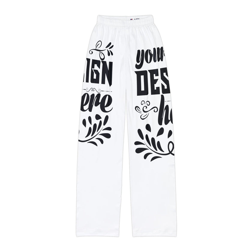 Customizable Kids Lounge Pants All Over Print Light Brushed Polyester