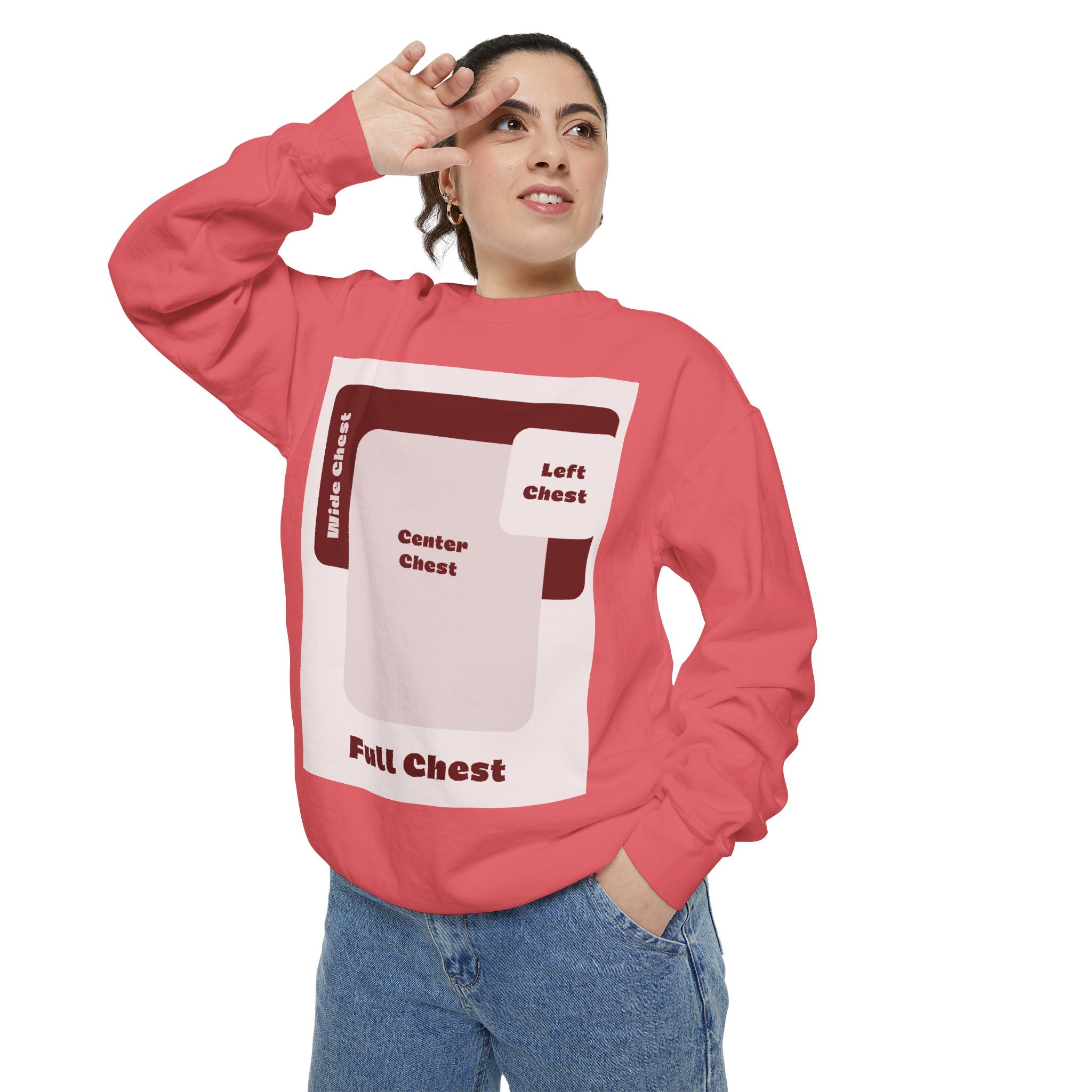 Customizable Comfort Colors 1566 Unisex Garment Dyed Sweatshirt DTG Custom Design